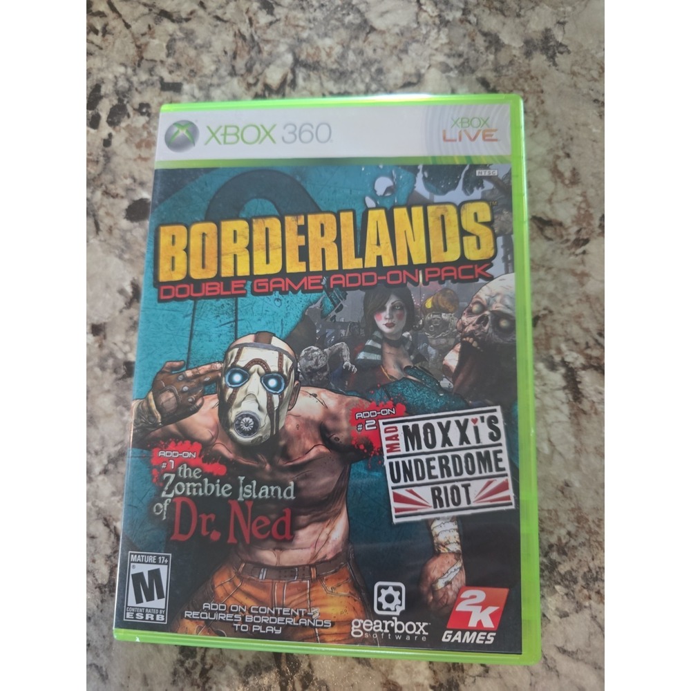 Borderlands Add-On Pack Zombie Island of Dr Ned & - Microsoft Xbox 360 FAST SHIP